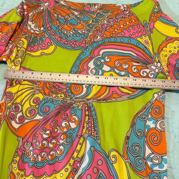 Trina Turk Vibrant Swirl Design Swim Cover Up / Dress - Picture 4 of 13